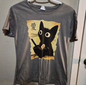 Ramen Cat Graphic T-Shirt